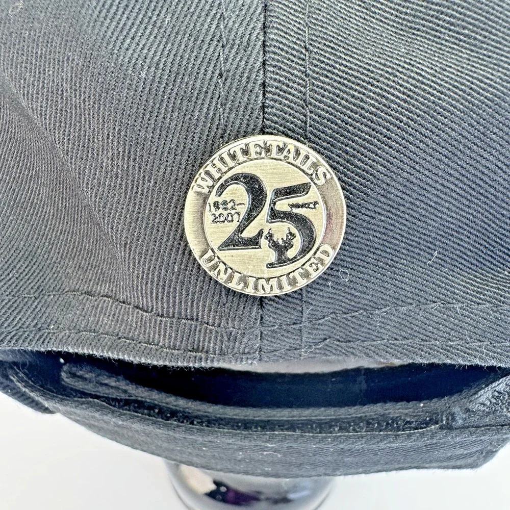 Whitetails Unlimited Hat - 25 Years Anniversary Deer Hunting Cap Black - NWT - Picture 5 of 14